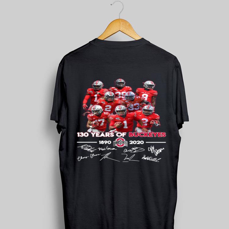 130 Years of Buckeyes 1890 2020 players signatures sweater 6
