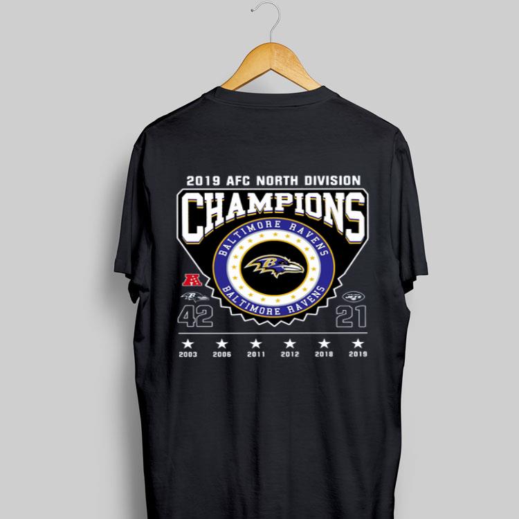 2019 AFC North Division Champions Baltimore Ravens shirt 6