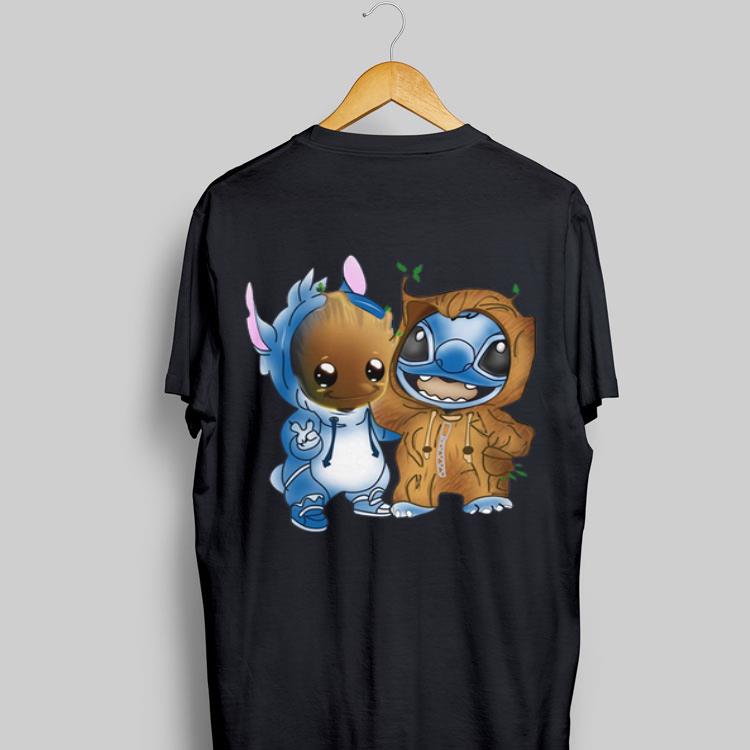 Baby Groot And Stitch shirt 8