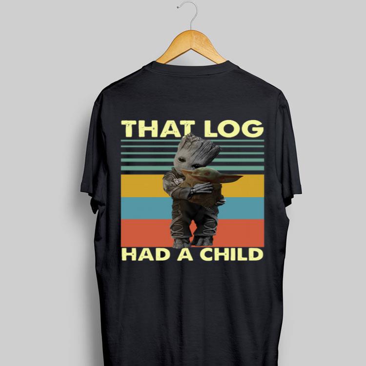 Baby Groot hug baby Yoda that log had a child vintage sweater 6