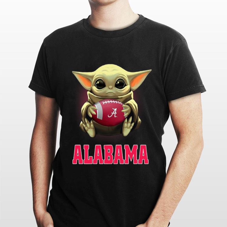 Baby Yoda Alabama Crimson Tide football shirt 2 Baby Yoda Alabama Crimson Tide football shirt 2