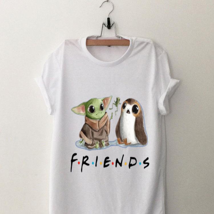 Baby Yoda Frog and Penguin Friends shirt 8