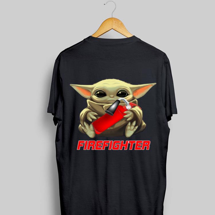 Baby Yoda Hug Firefighter shirt 8