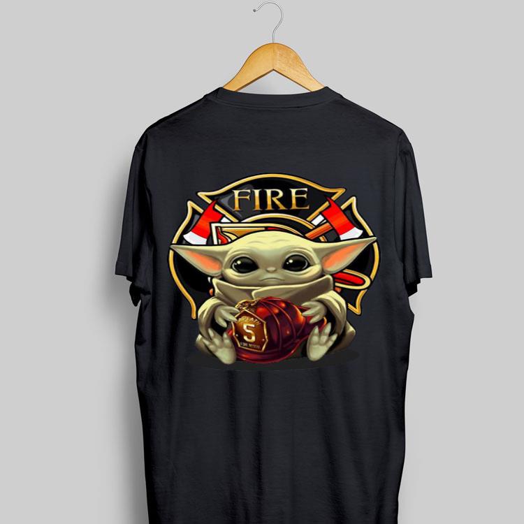 Baby Yoda Hug Flaptatn Fire Reside shirt 8