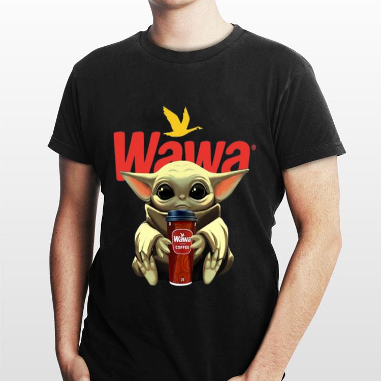 Baby Yoda Hug Wawa Coffee shirt 2 Baby Yoda Hug Wawa Coffee shirt 2