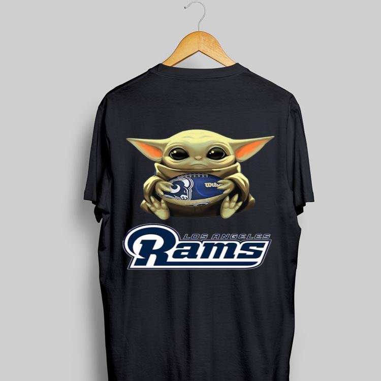 Baby Yoda hug Los Angeles Rams shirt 8