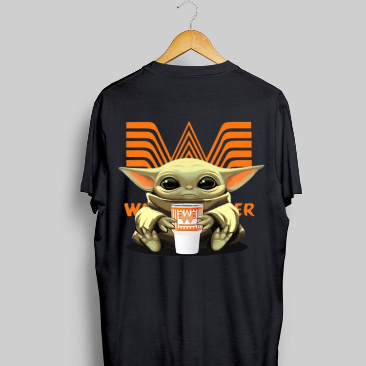 Baby Yoda hug Whataburger shirt 9