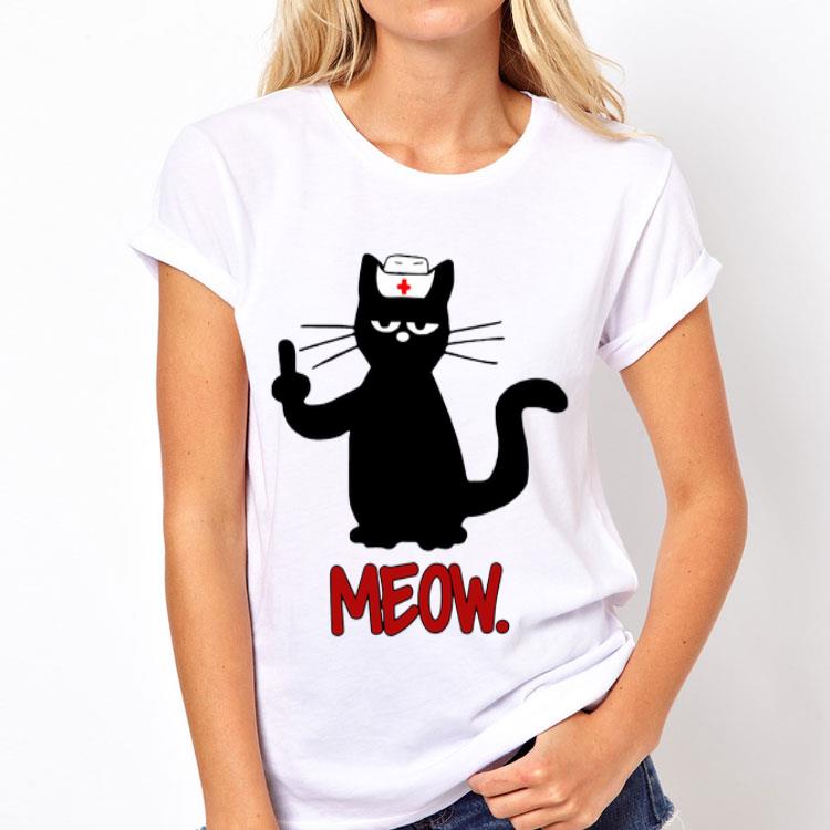 Black Cat Nurse Meow shirt 12 Black Cat Nurse Meow shirt
