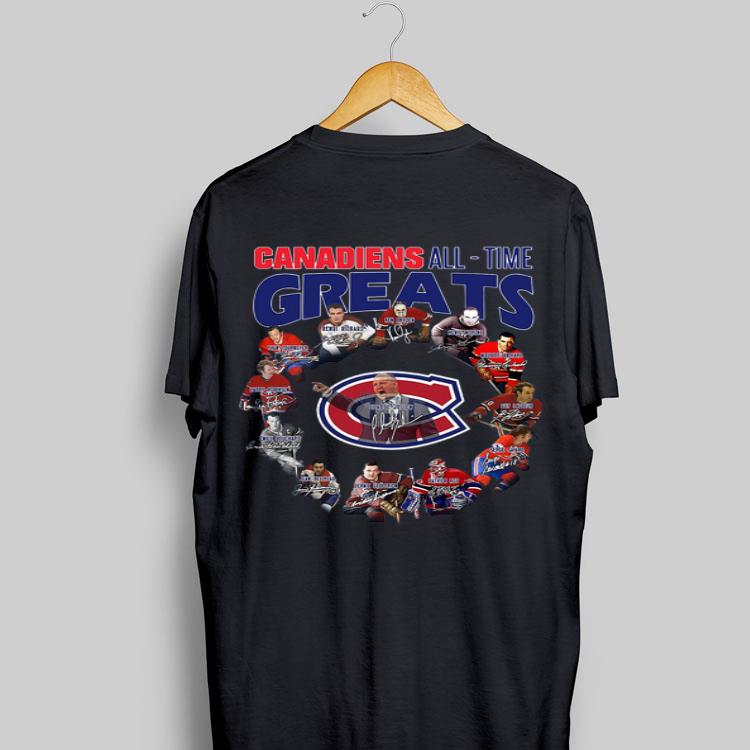 Canadiens all time greatest players signatures sweater 9
