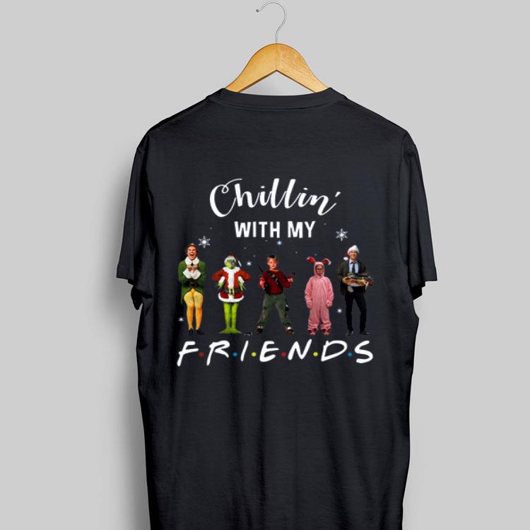 Chillin’ with my Friends Grinch Elf Home Alone Characters Christmas shirt 8