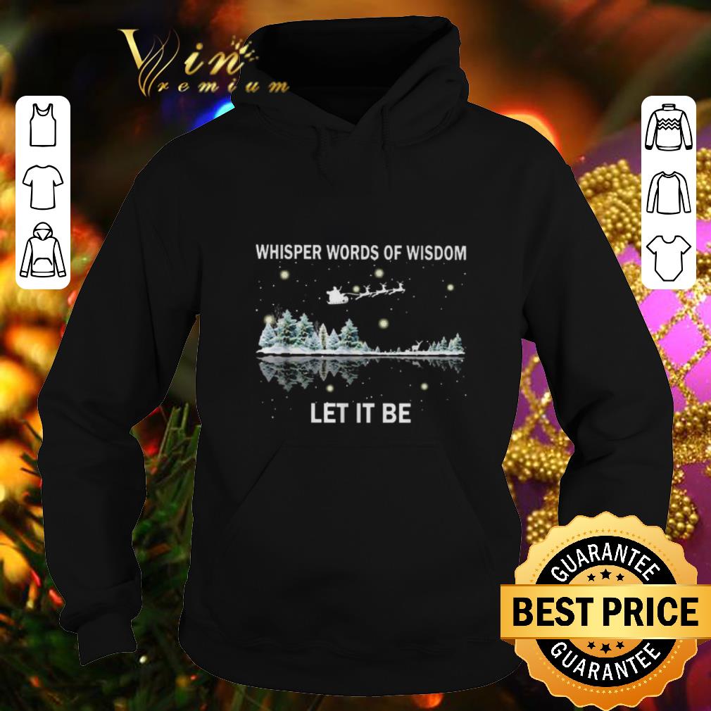 Cool Guitar lake whisper words of wisdom let it be Santa Christmas shirt 10 Cool Guitar lake whisper words of wisdom let it be Santa Christmas shirt