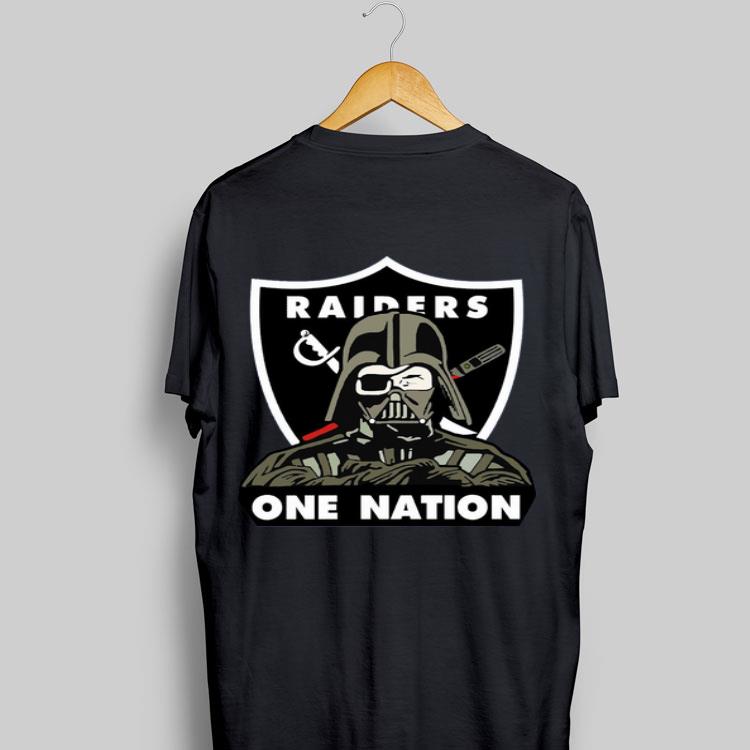 Darth Vader Oakland Raiders One Nation shirt 8