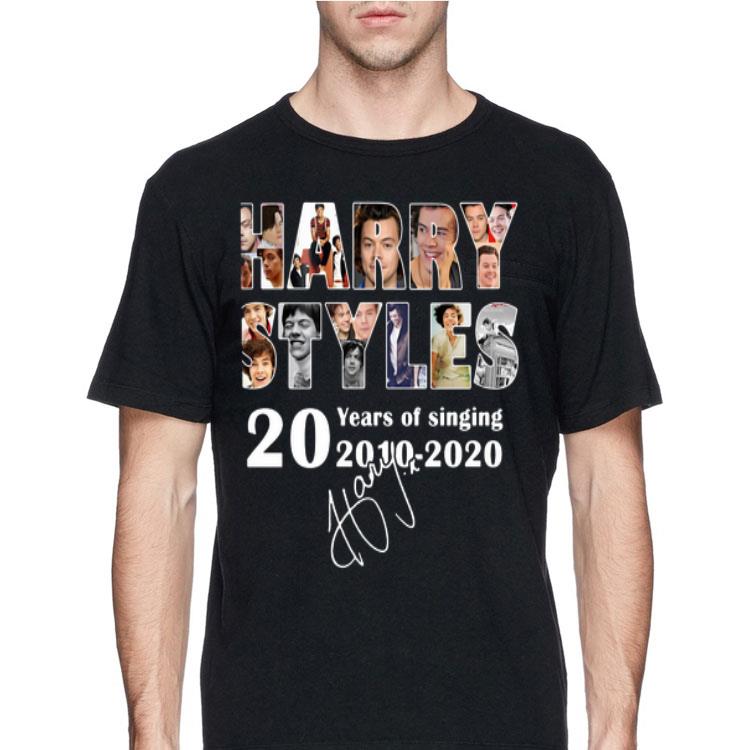 Harry Styles 20 years of singing 2010 2020 signature shirt 12 Harry Styles 20 years of singing 2010 2020 signature shirt