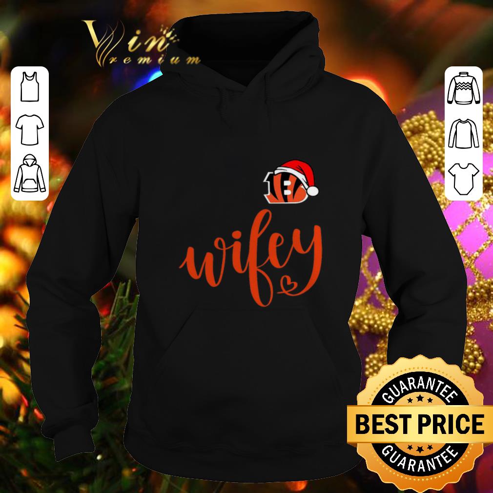 Hot Cincinnati Bengals Santa hat Wifey Christmas shirt 10 Hot Cincinnati Bengals Santa hat Wifey Christmas shirt