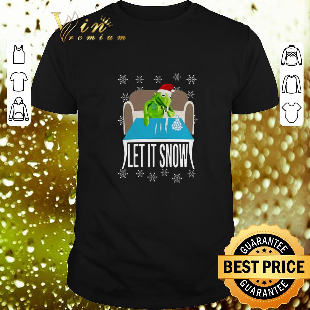 Hot Kermit The Frog Walmart Cocaine Let It Snow shirt 6