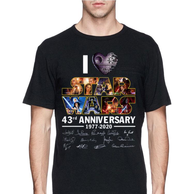 I Love Star Wars 43rd Anniversary 1977-2020 Signatures sweater 12 I Love Star Wars 43rd Anniversary 1977-2020 Signatures sweater