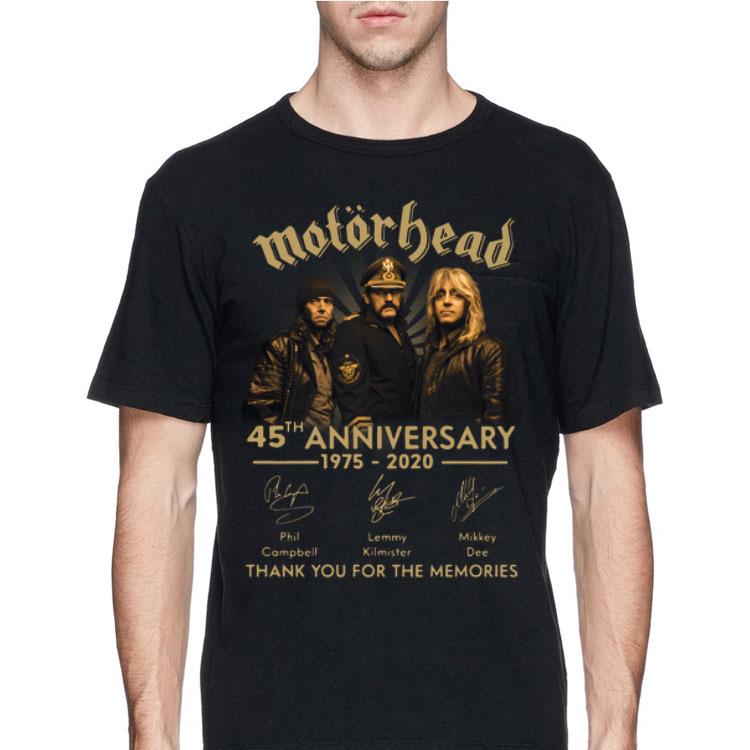 Motorhead 45th anniversary 1975-2020 signatures thank you for the memories shirt 12 Motorhead 45th anniversary 1975-2020 signatures thank you for the memories shirt