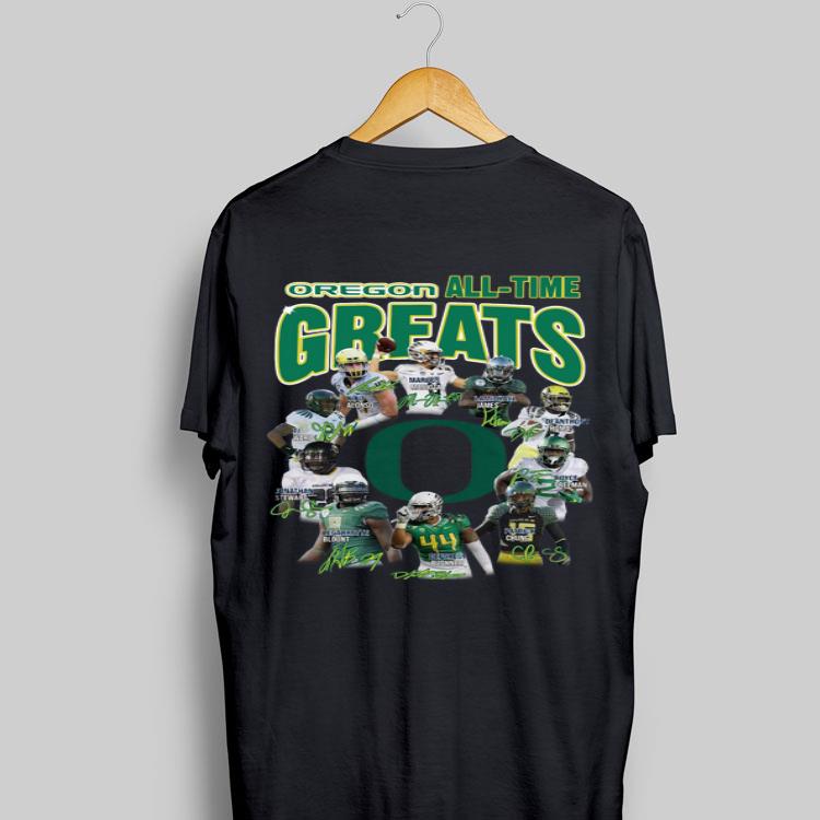 Oregon All-time greats signatures shirt 8