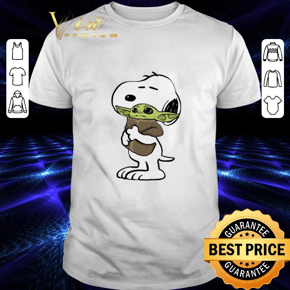 Original Snoopy hugging Baby Yoda Star Wars shirt 7