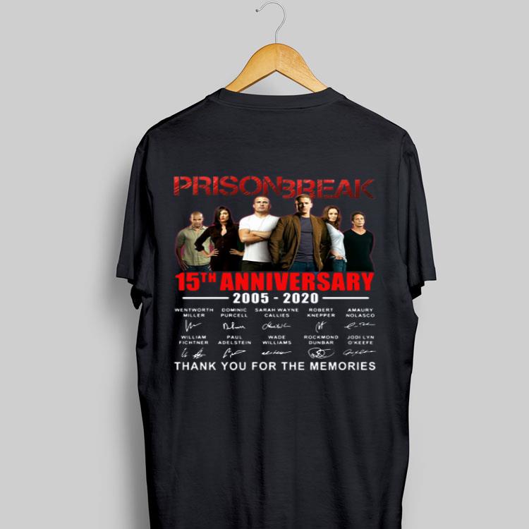 Prison Break 15th Anniversary Thank You For The Memories shirt 9