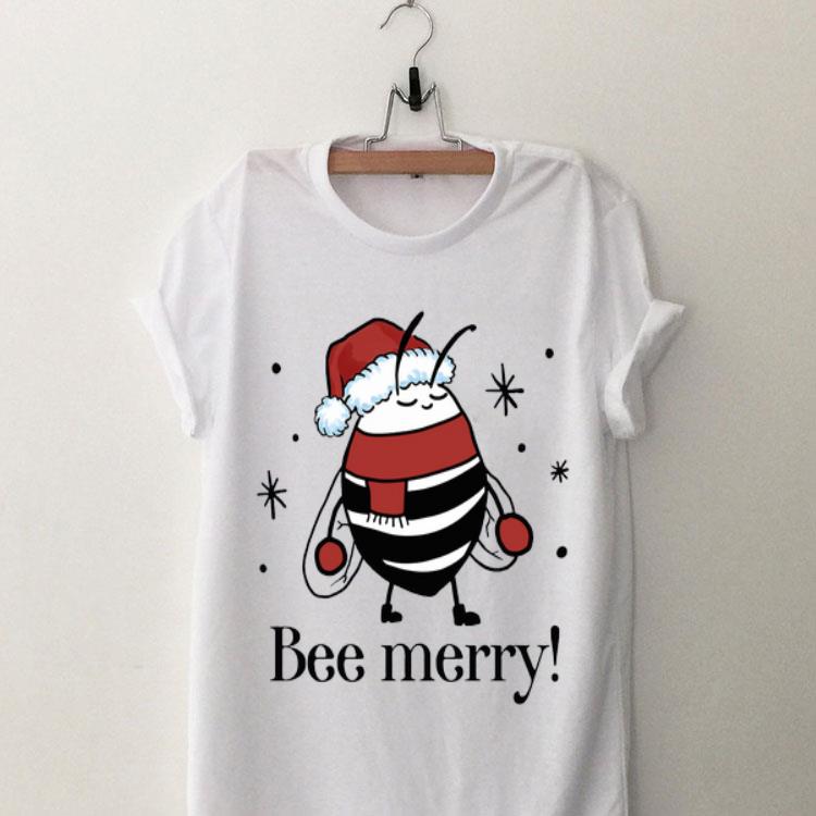 Santa Bee merry Christmas shirt 9