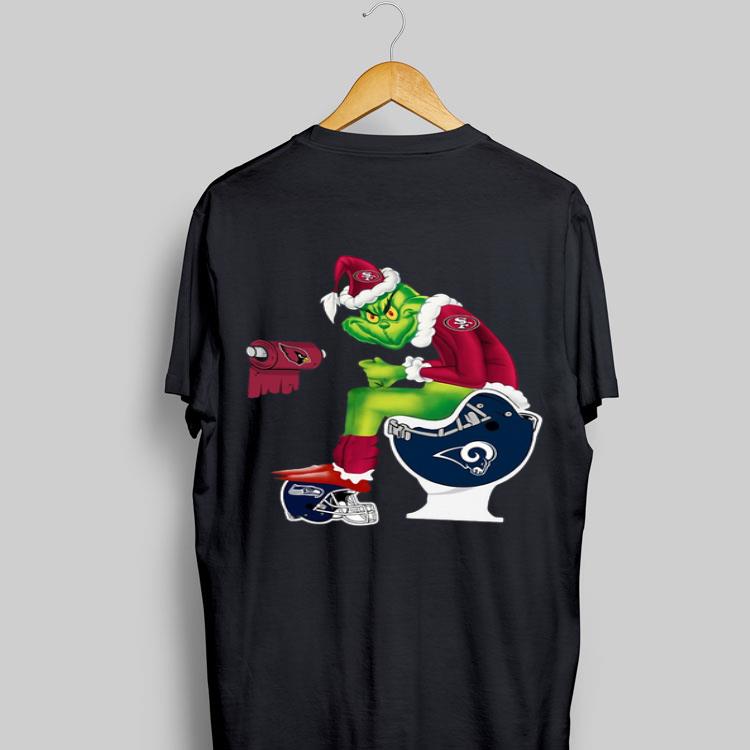 Santa Grinch San Francisco 49ers Los Angeles Rams Toilrty sweater 9