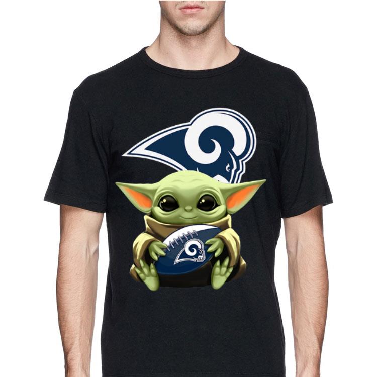 Star Wars Baby Yoda Hug Los Angeles Rams shirt 12 Star Wars Baby Yoda Hug Los Angeles Rams shirt