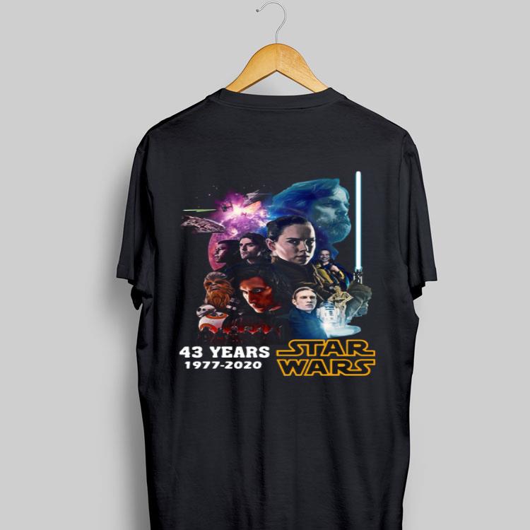 Star Wars Characters 43 Years 1977 2020 Signatures shirt 8