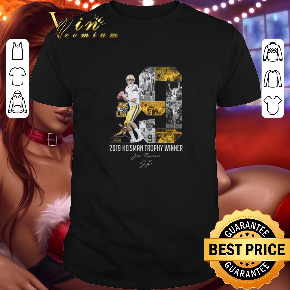 Top 2019 Heisman Trophy Cup Winner 9 Joe Burrow signature LSU Tigers shirt 8