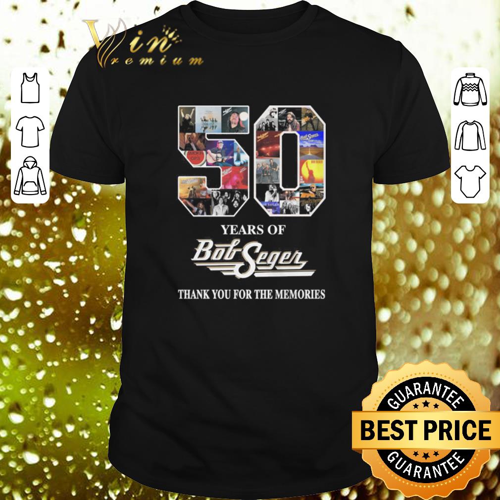 Top 50 years of Bob Segen thank you for the memories shirt 6
