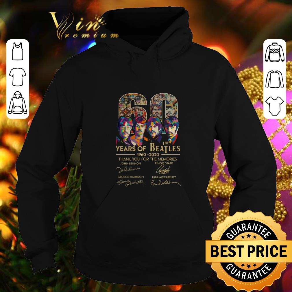 Top 60 years of The Beatles 1960 2020 thank you memories signatures shirt 10 Top 60 years of The Beatles 1960 2020 thank you memories signatures shirt
