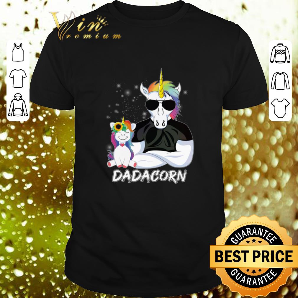 Top Dadacorn Unicorn Dad And Daughter Christmas shirt 6