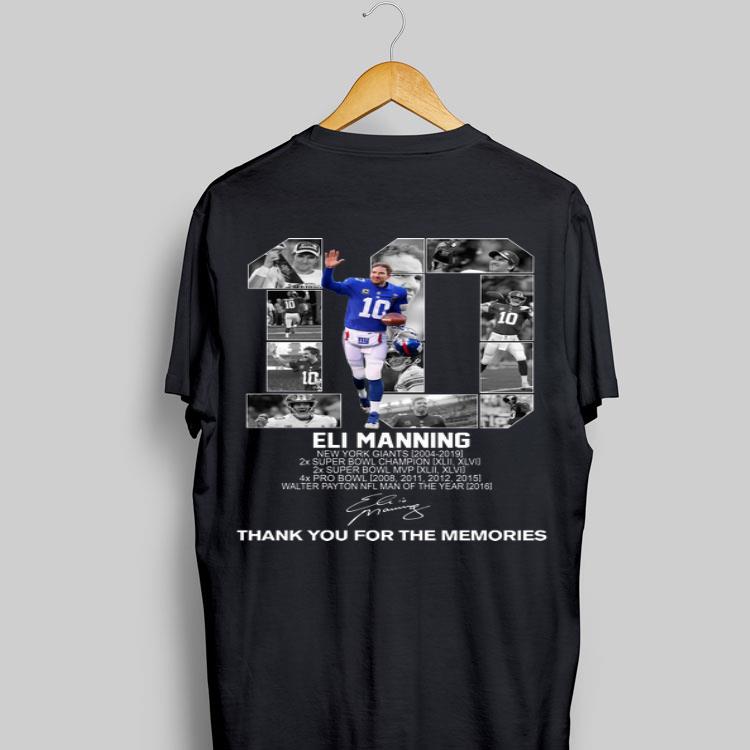 10 Eli Manning New York Giants thank you for the memories shirt 8