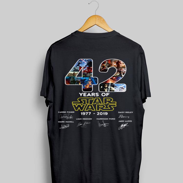 42 years of Star Wars 1977-2019 signatures shirt 9