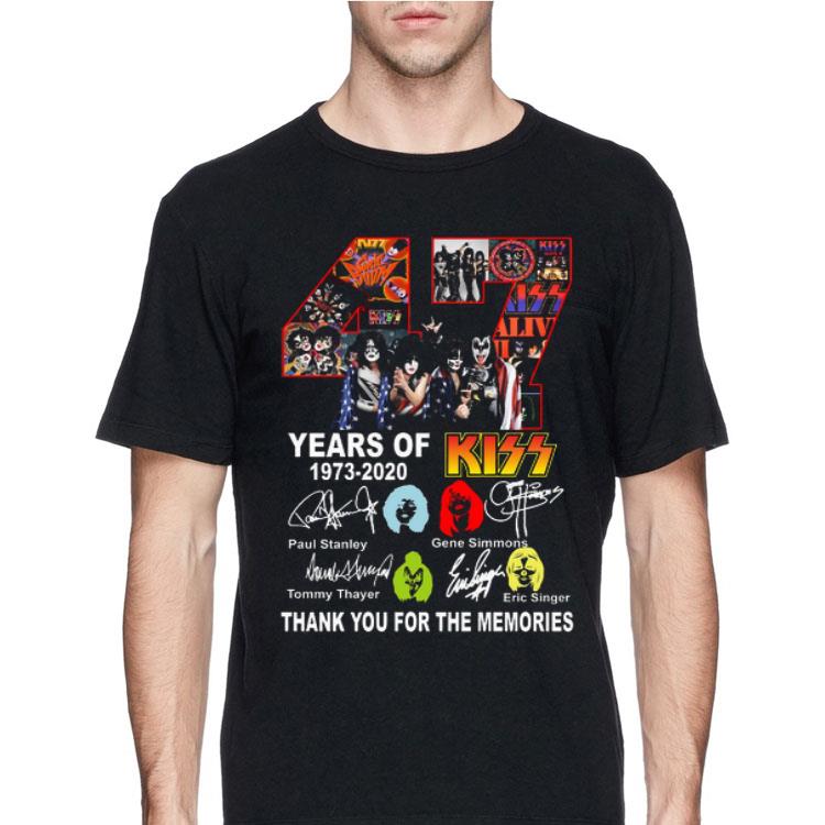 47 years of Kiss 1973 2020 signatures thank you for the memories signatures shirt 12 47 years of Kiss 1973 2020 signatures thank you for the memories signatures shirt