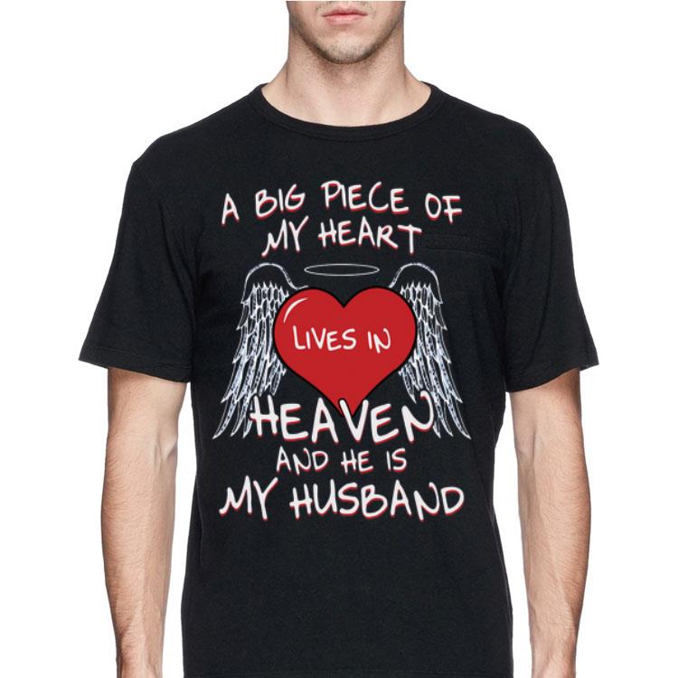 A Big Piece Of My Heart Lives In Heaven And He Is My Husband shirt 12 A Big Piece Of My Heart Lives In Heaven And He Is My Husband shirt