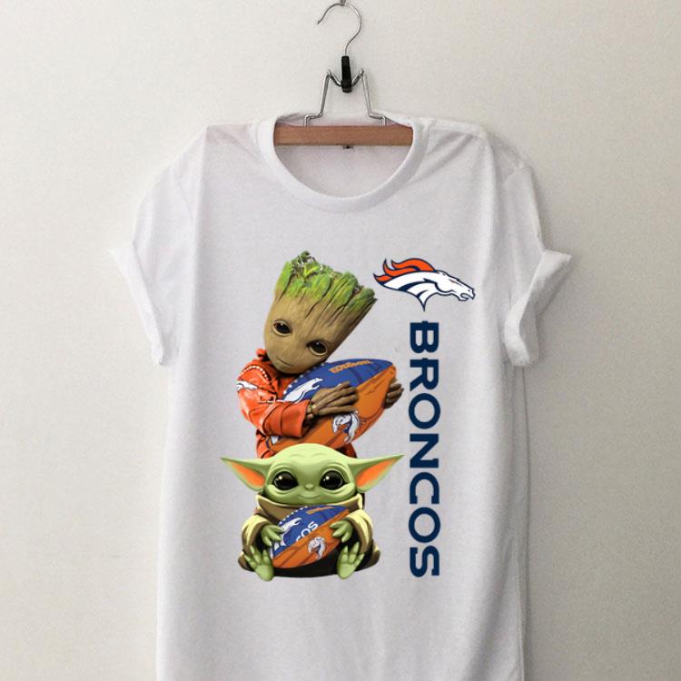 Baby Groot And Baby Yoda Hug Broncos shirt 9