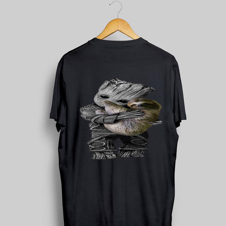Baby Groot Hug Sloth shirt 8