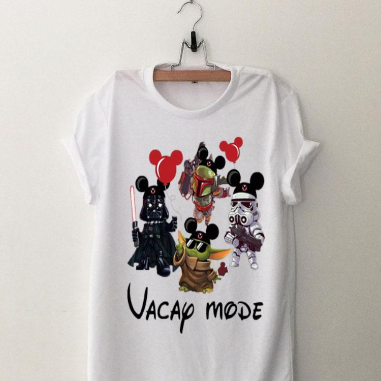 Baby Yoda Darth Vader Boba Frick Stormtrooper Vacay Mode shirt 9