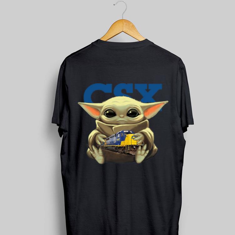 Baby Yoda Hug CSX Corporation shirt 9