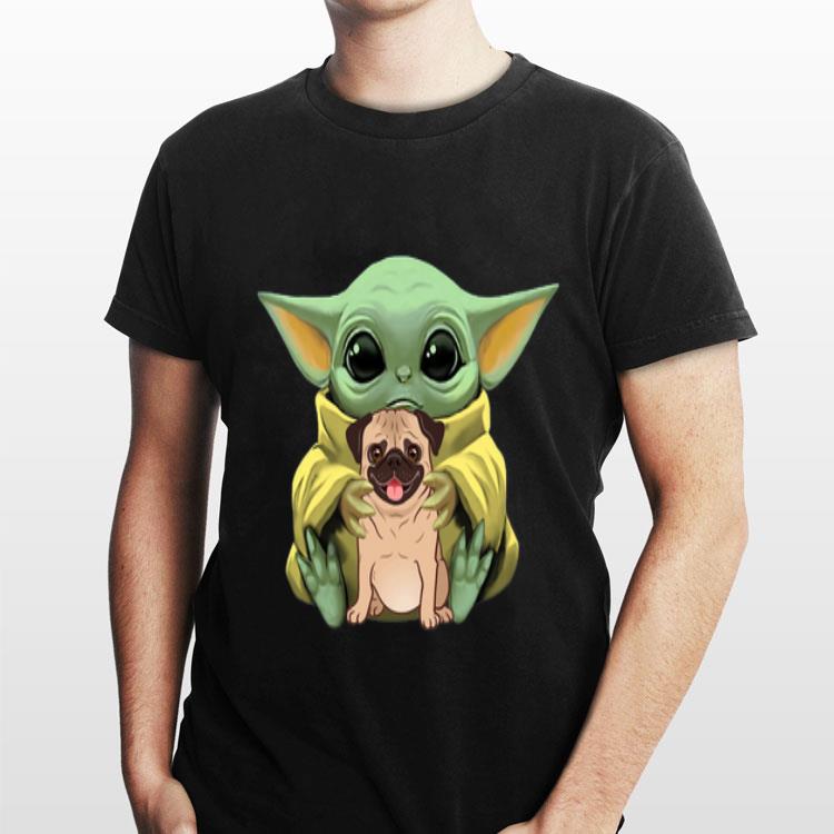 Baby Yoda Hug Pug Dog shirt 2 Baby Yoda Hug Pug Dog shirt 2