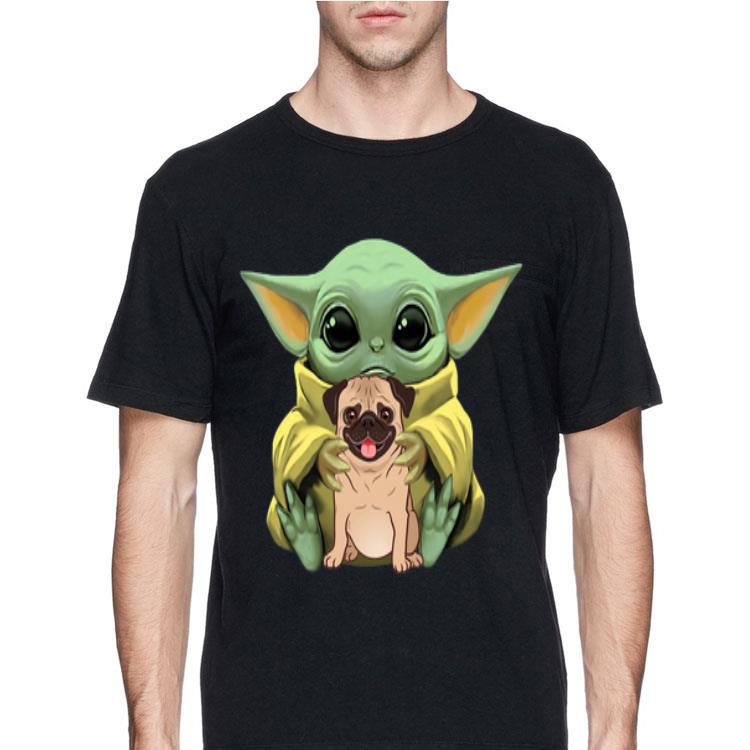 Baby Yoda Hug Pug Dog shirt 12 Baby Yoda Hug Pug Dog shirt