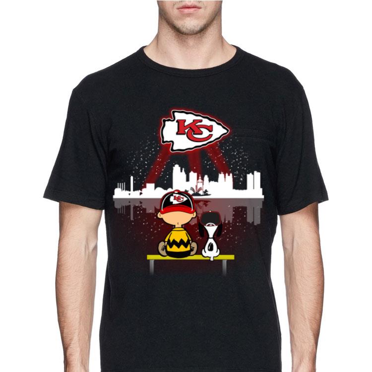Charlie Brown and Snoopy Watching Kansas City Chiefs shirt 12 Charlie Brown and Snoopy Watching Kansas City Chiefs shirt