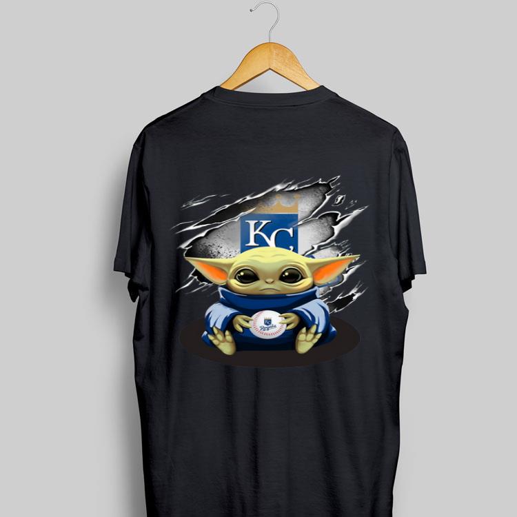 Kansas City Royals Baby Yoda Blood Inside shirt 9