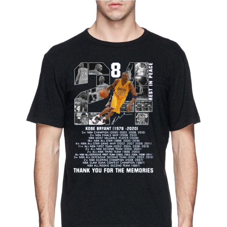 Kobe Bryant 1978 2020 Thank You For The Memories Signature shirt 12 Kobe Bryant 1978 2020 Thank You For The Memories Signature shirt