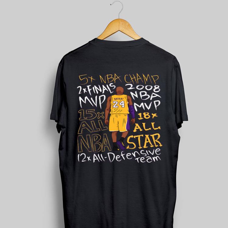 Kobe Bryant 5 Nba Champ 2 Final Mvp shirt 8