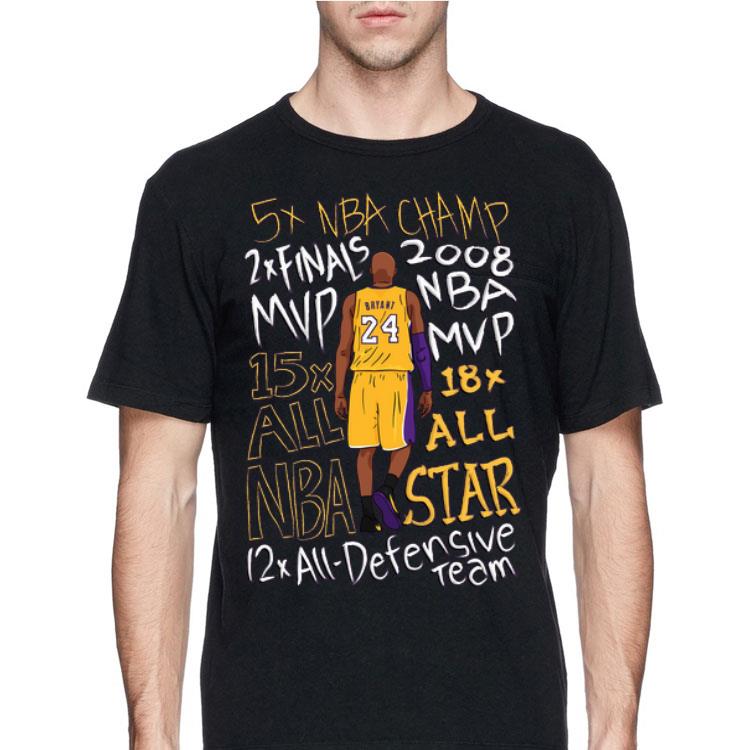 Kobe Bryant 5 Nba Champ 2 Final Mvp shirt 12 Kobe Bryant 5 Nba Champ 2 Final Mvp shirt
