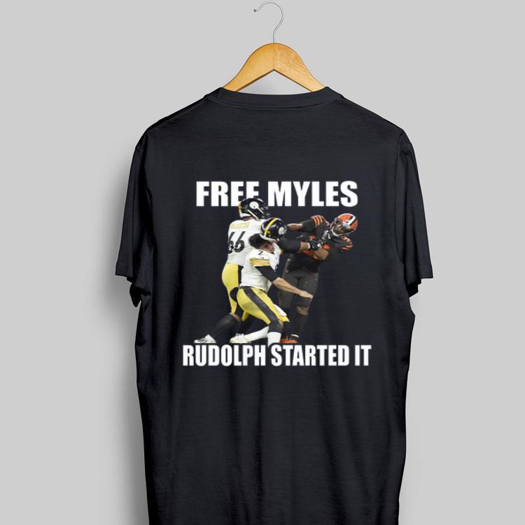 Pittsburgh Steelers Free Myles Mason Rudolph Started It shirt 9