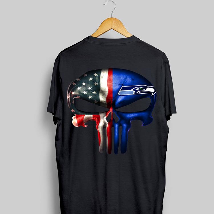 Punisher Skull American flag Seattle Seahawks shirt 8