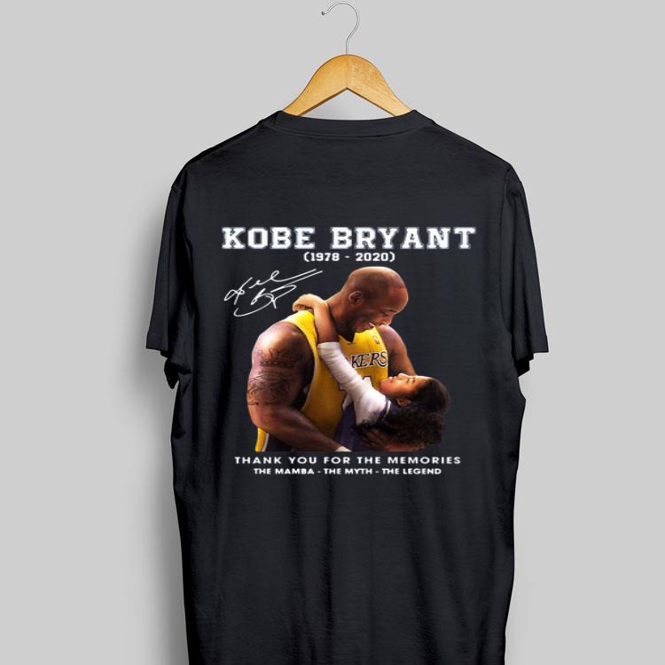 Rip kobe bryant and gigi Thank You For The Memories The Mamba The Myth The Legend Signature shirt 8